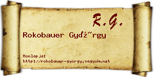Rokobauer György névjegykártya